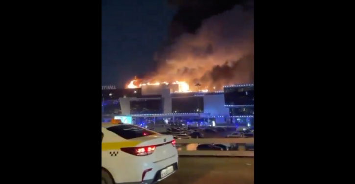 Concert Hall Partially Collapses After Terrorist Attack Leaves At Least 40 Dead, 100 Wounded